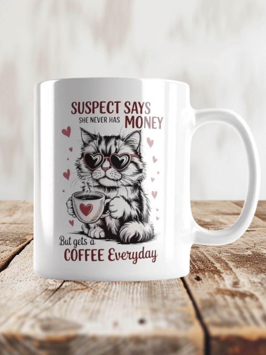 Suspect Says No Money Mug product image (1)