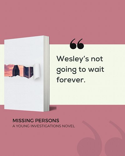 You’ll be meeting the hero and heroine of Missing Persons,  Wesley Payne and Yvette Young, in August 2025! ￼This book is a st...