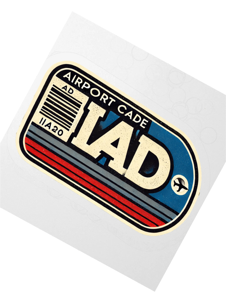 IAD Airport Code Sticker product image (3)