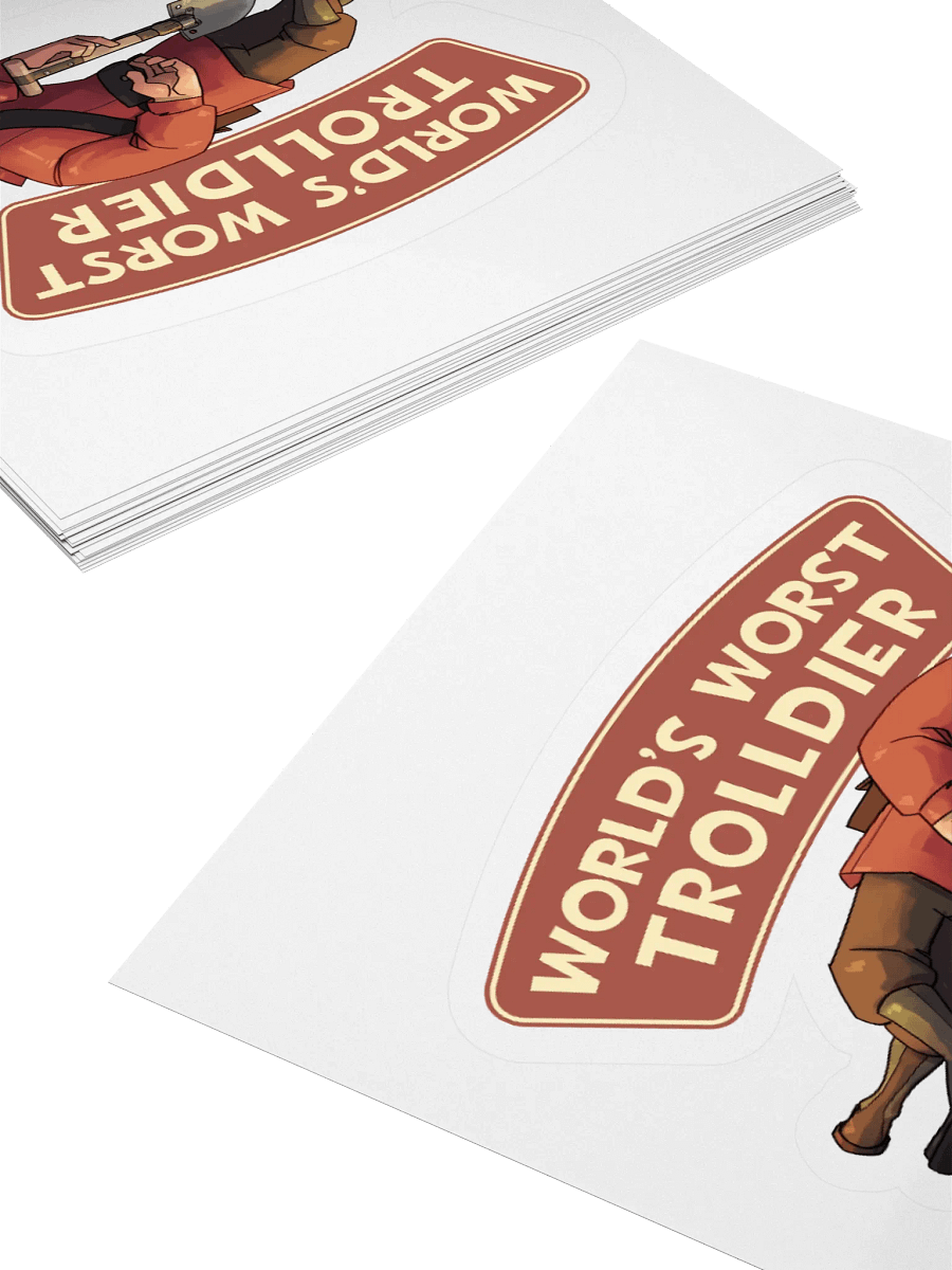 World's Worst Trolldier Sticker product image (2)