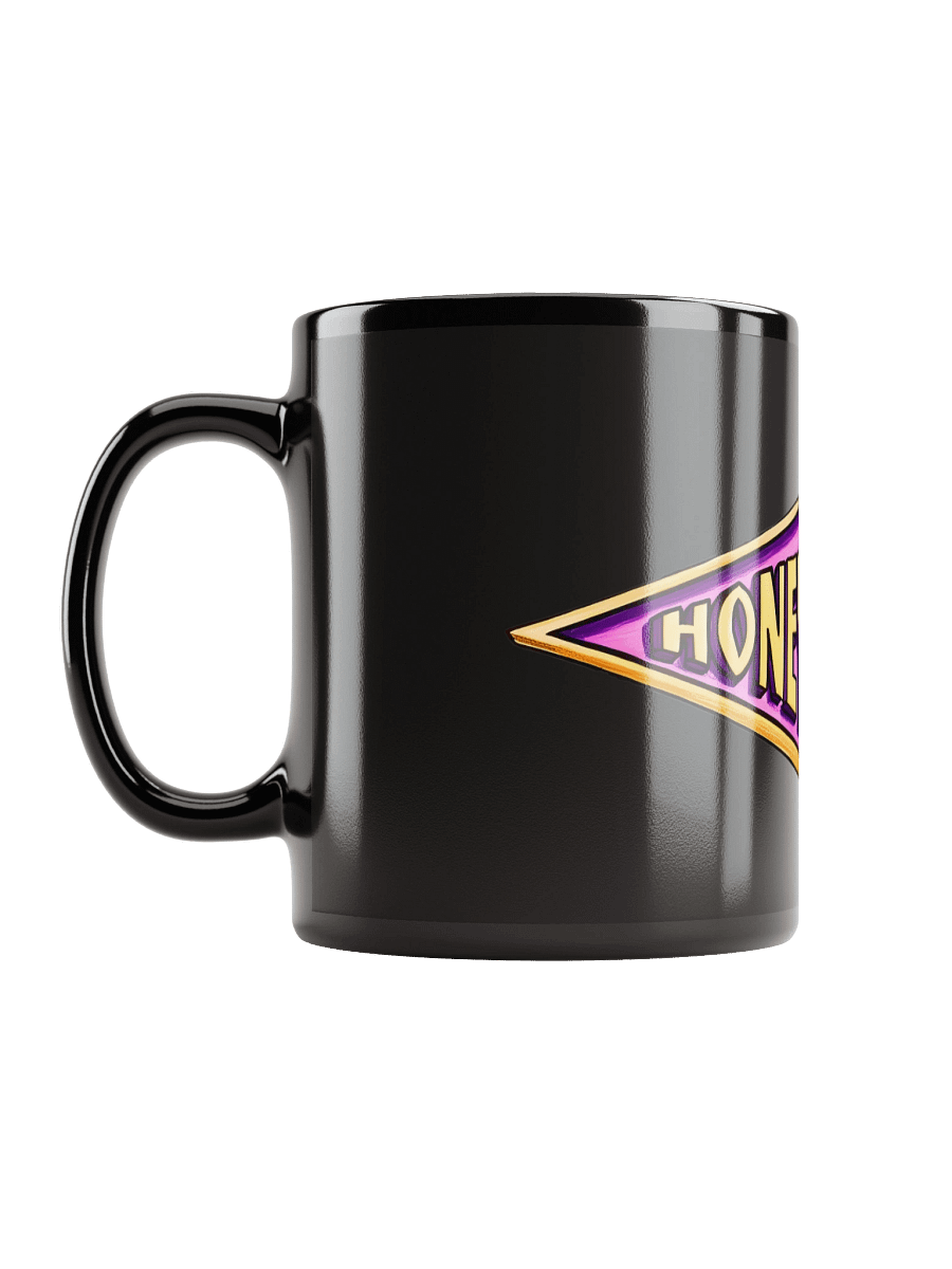 Mug noir brillant avec logo 3D HONEY SWEETS product image (12)
