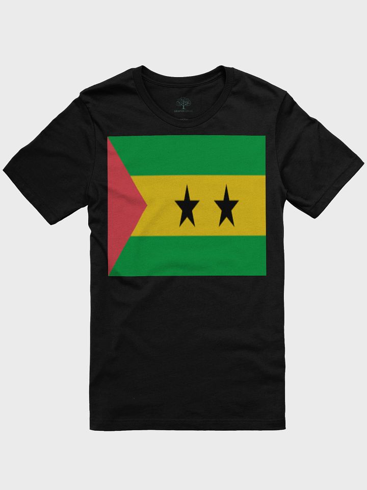 São Tomé and Príncipe Flag Unisex T-Shirt - Exclusive Design Celebrating Cultural Heritage - Sizes XS-5XL product image (1)