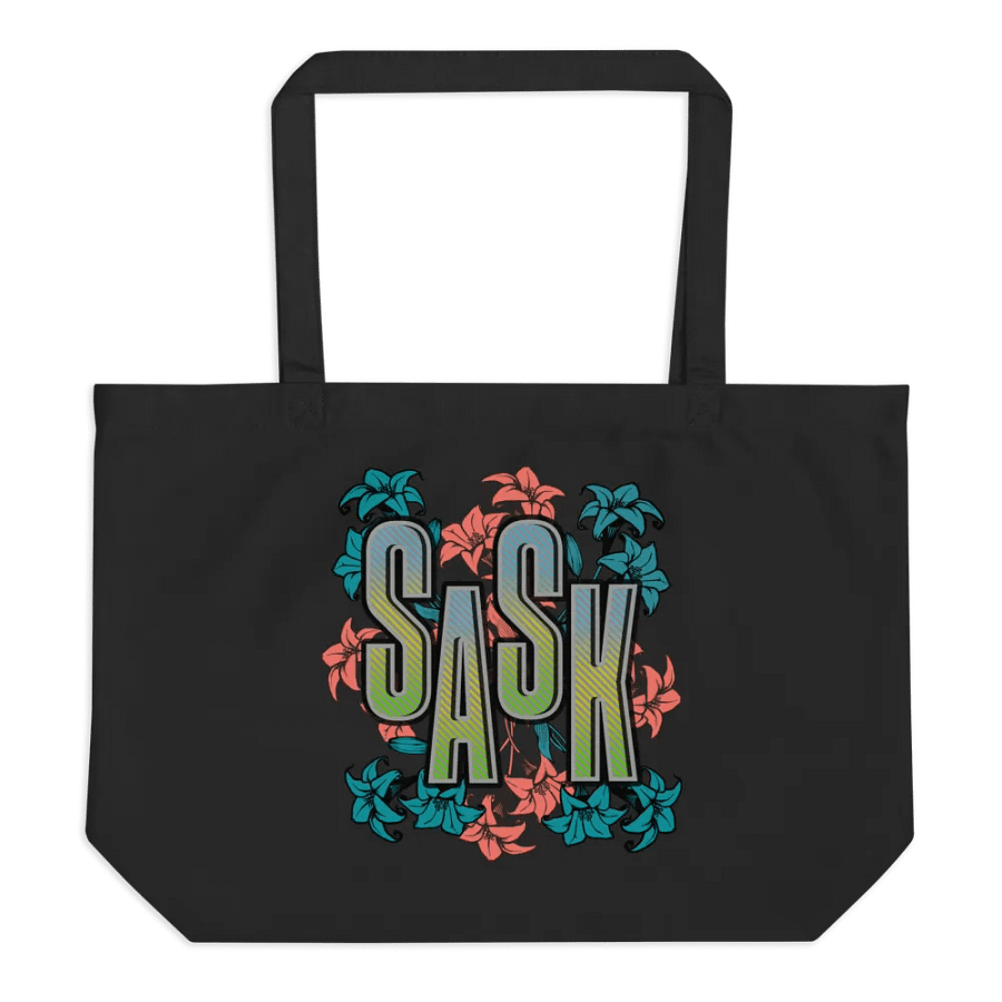 Sask Saskatoon Saskatchewan Floral Bliss Tote Bag product image (1)