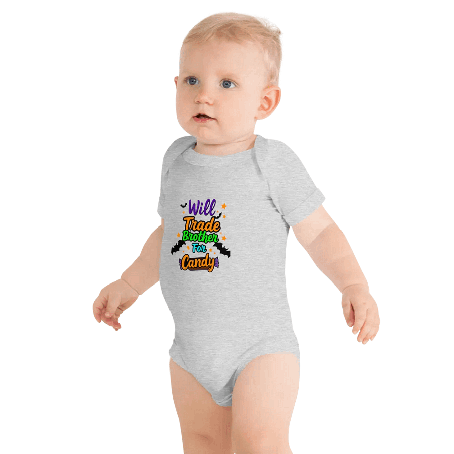 Will Trade Brother For Candy Baby Romper Onesie product image (11)