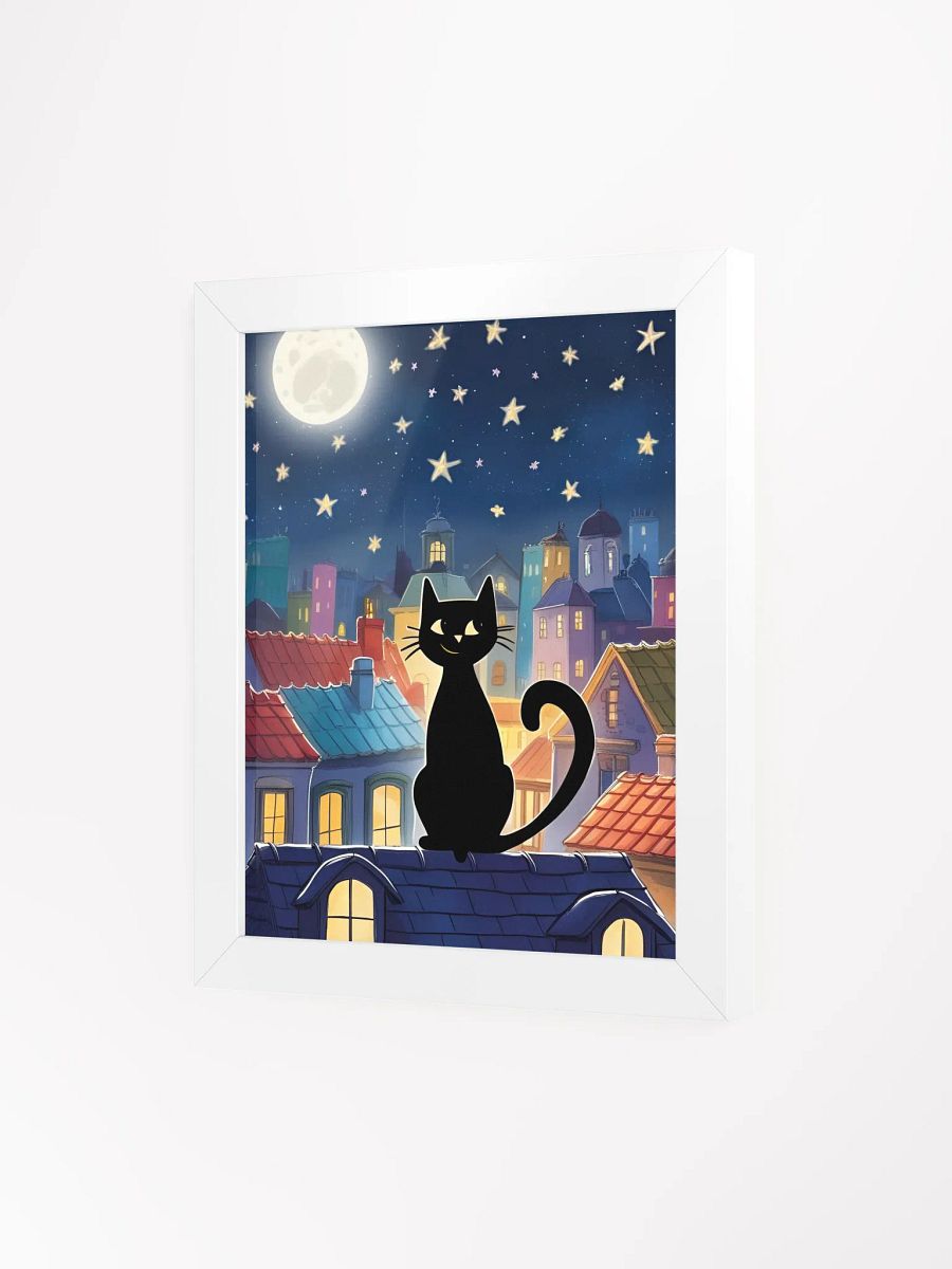 Whiskers in the Moonlight (With Frame) product image (3)