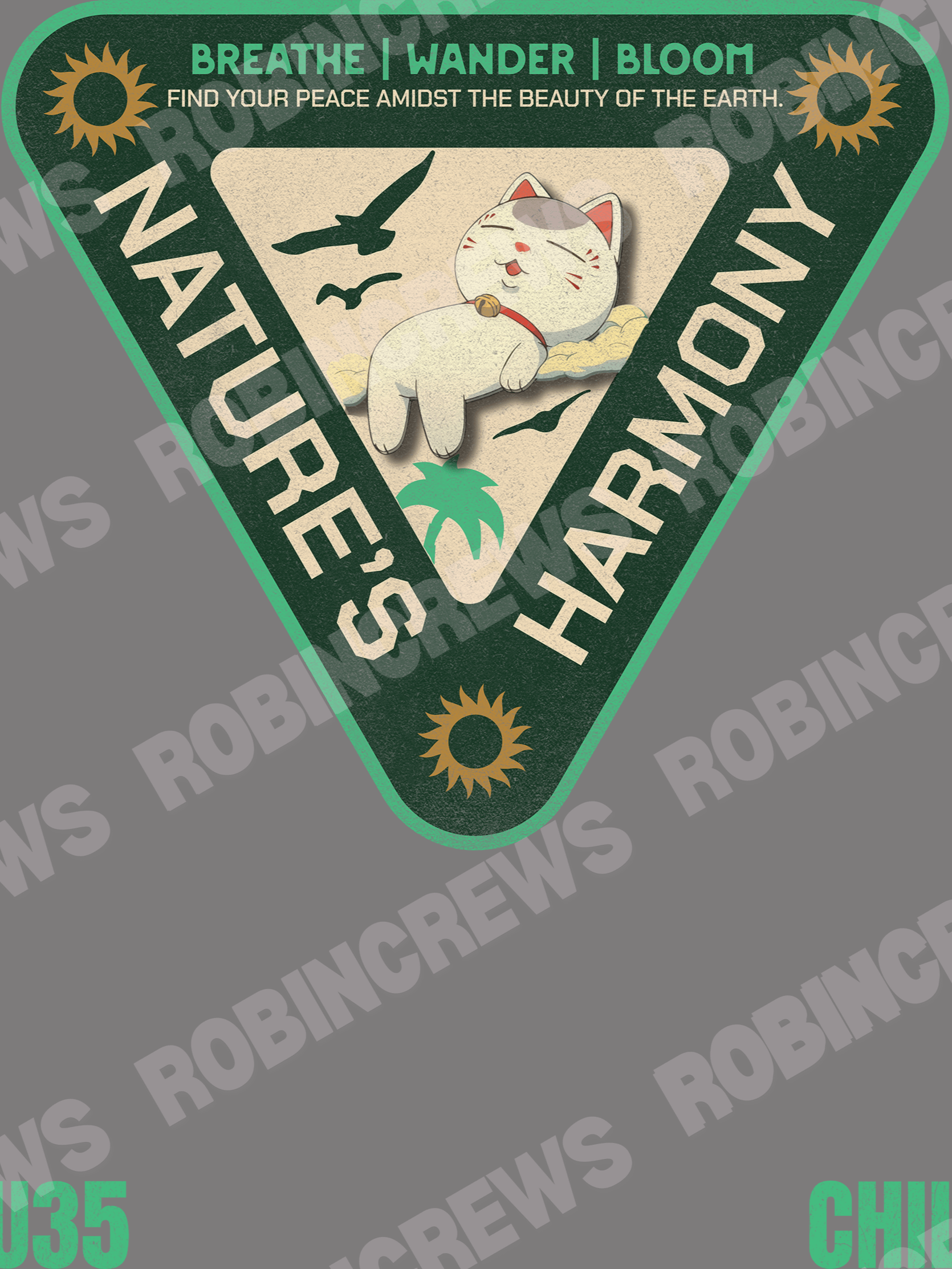 Nature’s Harmony Cat T Shirt product image (5)