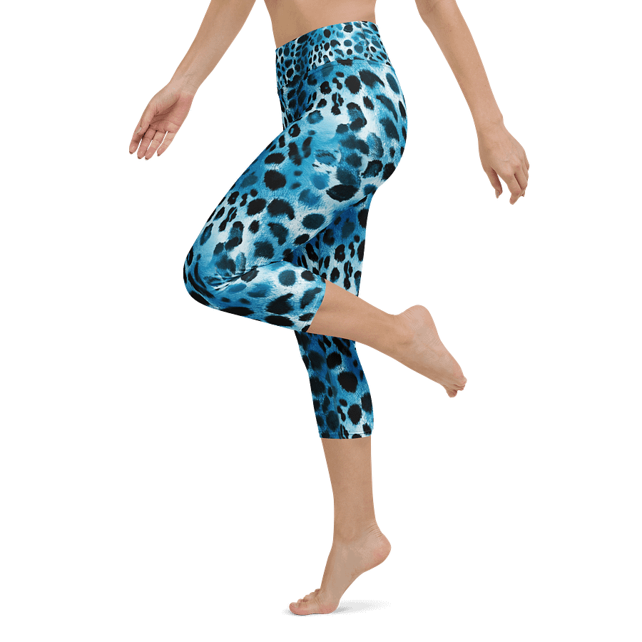 Blue Leopard Capri Leggings product image (5)