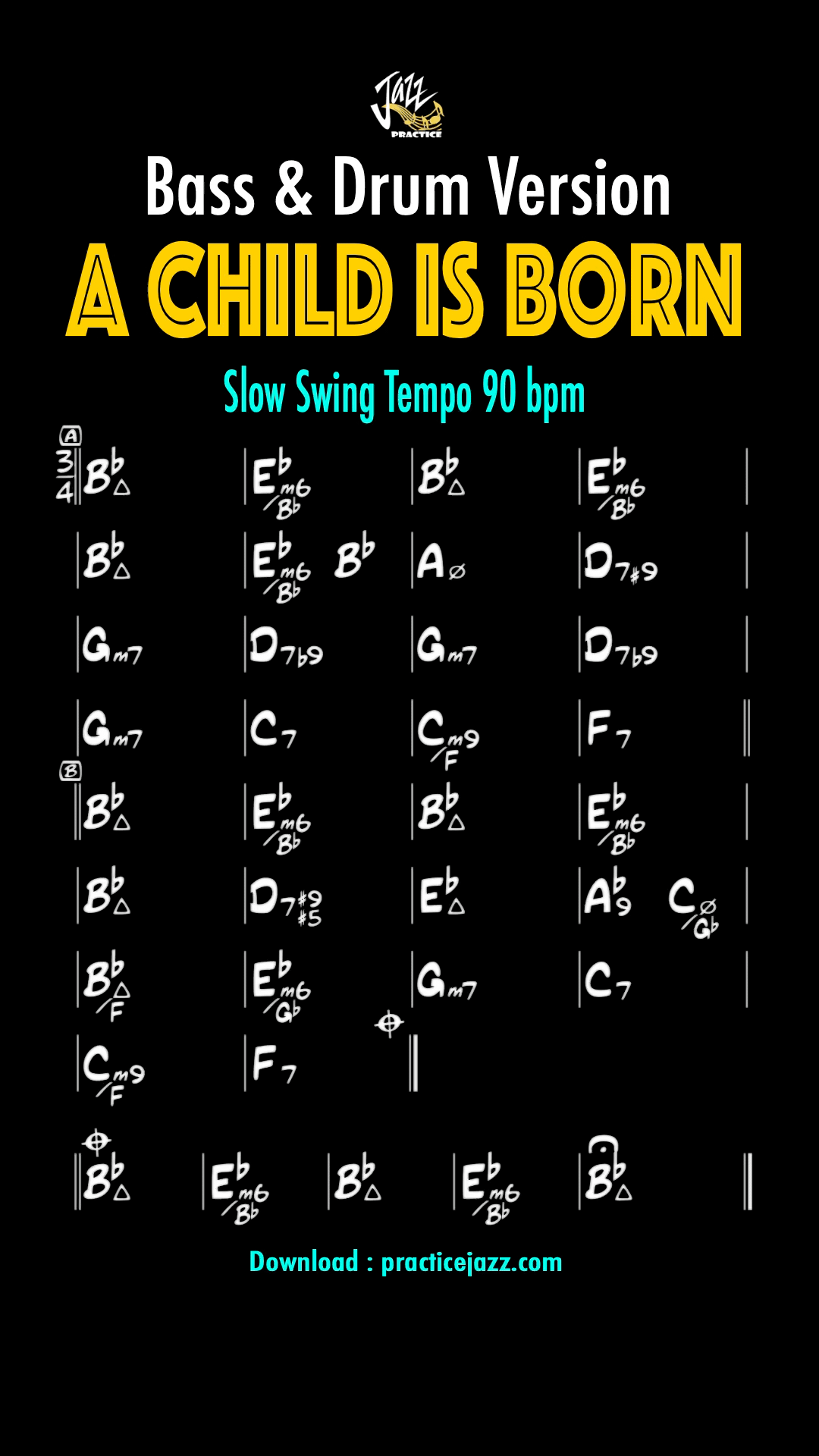A Child Is Born - Arpeggio, Solo, Chord, Comping Practice | Essential Jazz Standard product image (2)