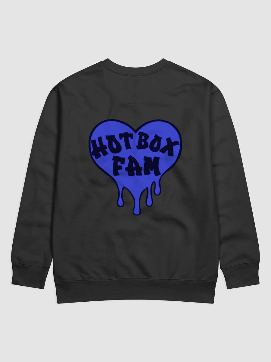 UNISEX HOT BOX FAM BADDIE AND SOLID ROYAL BLUE LOGO SWEATSHIRT product image (2)
