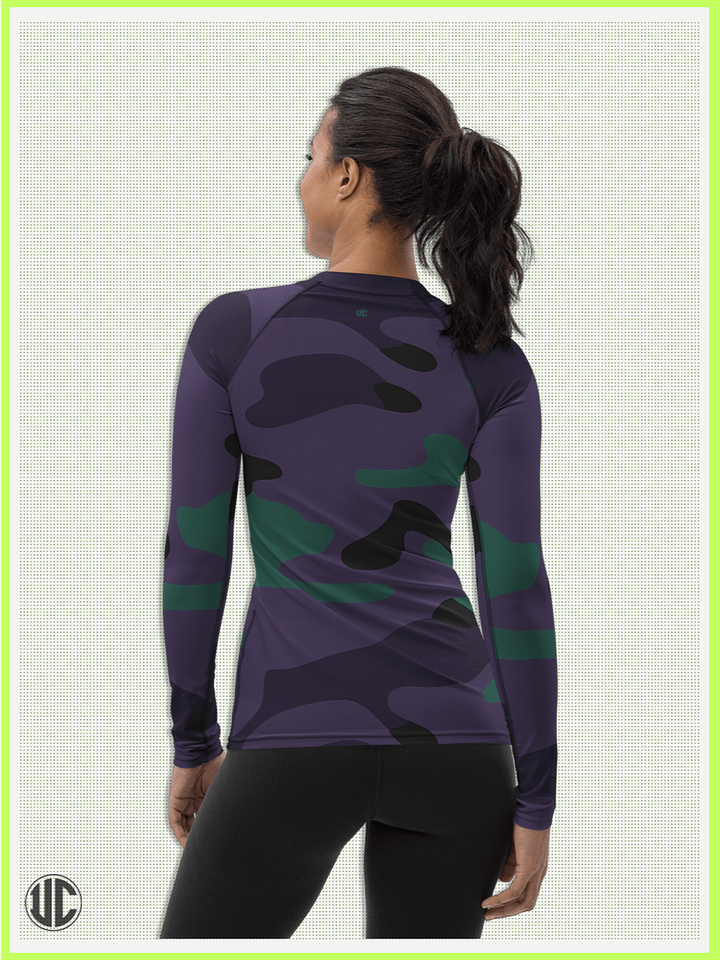 Midnight Purple Camo - Women’s Rash Guard product image (2)