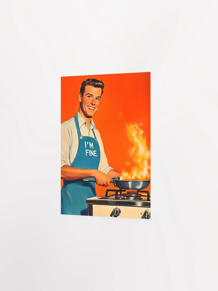 “I’m Fine” Retro Poster, Nostalgic Classic Humor Art Print product image (2)