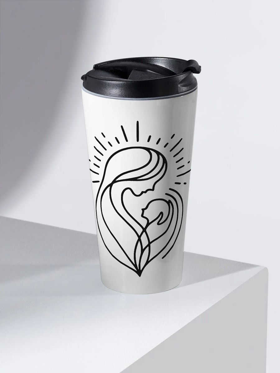 Mother and Baby Line Art Travel Mug product image (1)