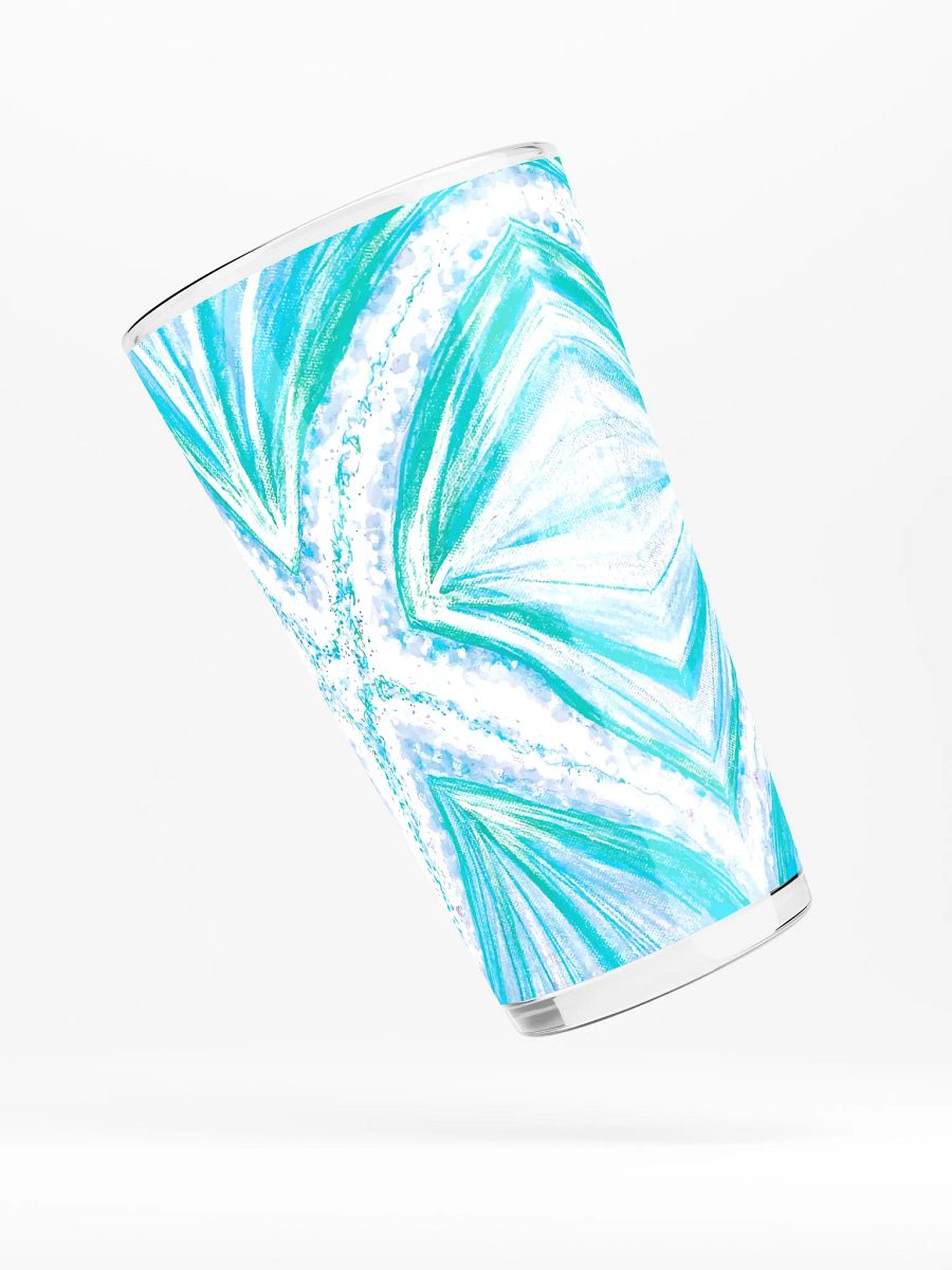 Bright Cyan Starfish | Shaker Pint Glass | by Monique Faella Designs™ | Sip in Splashy Style 💙🌊🍹 product image (4)