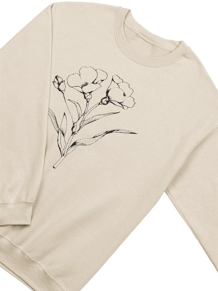 Minimalist Floral Line Drawing Sweatshirt product image (9)