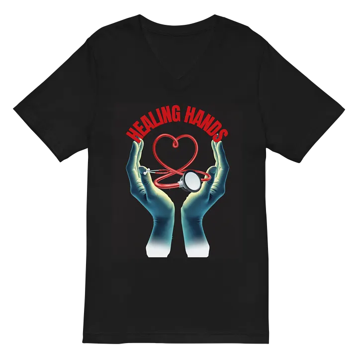 Healing Hands Heart Stethoscope T-shirt product image (3)