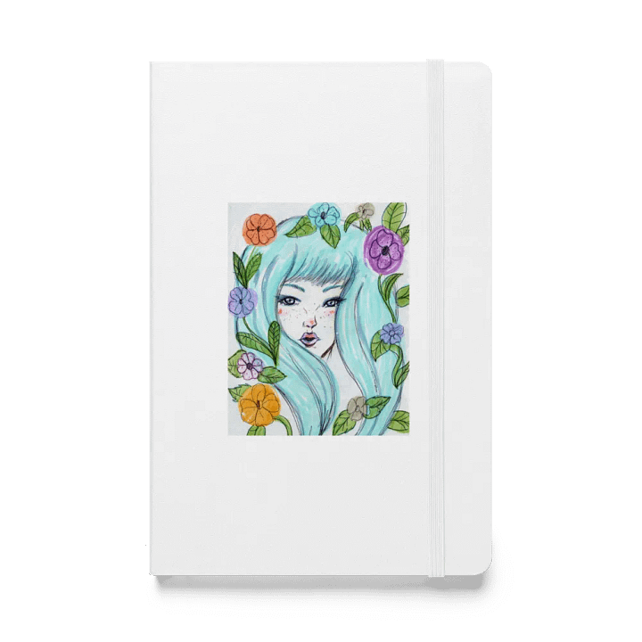 Blue Flower Hardcover Journal (Lined) product image (1)