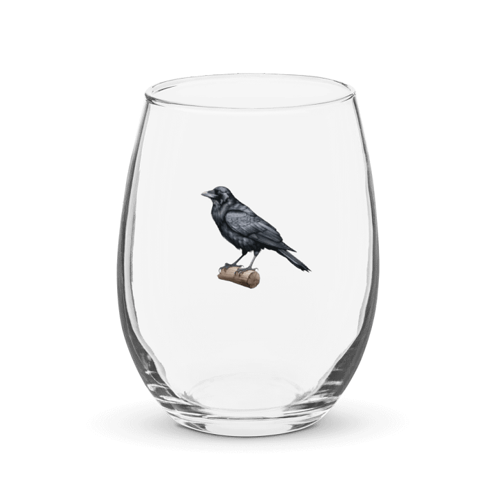 Prestige Crow Stemless Wine Glass - Motif VI product image (1)