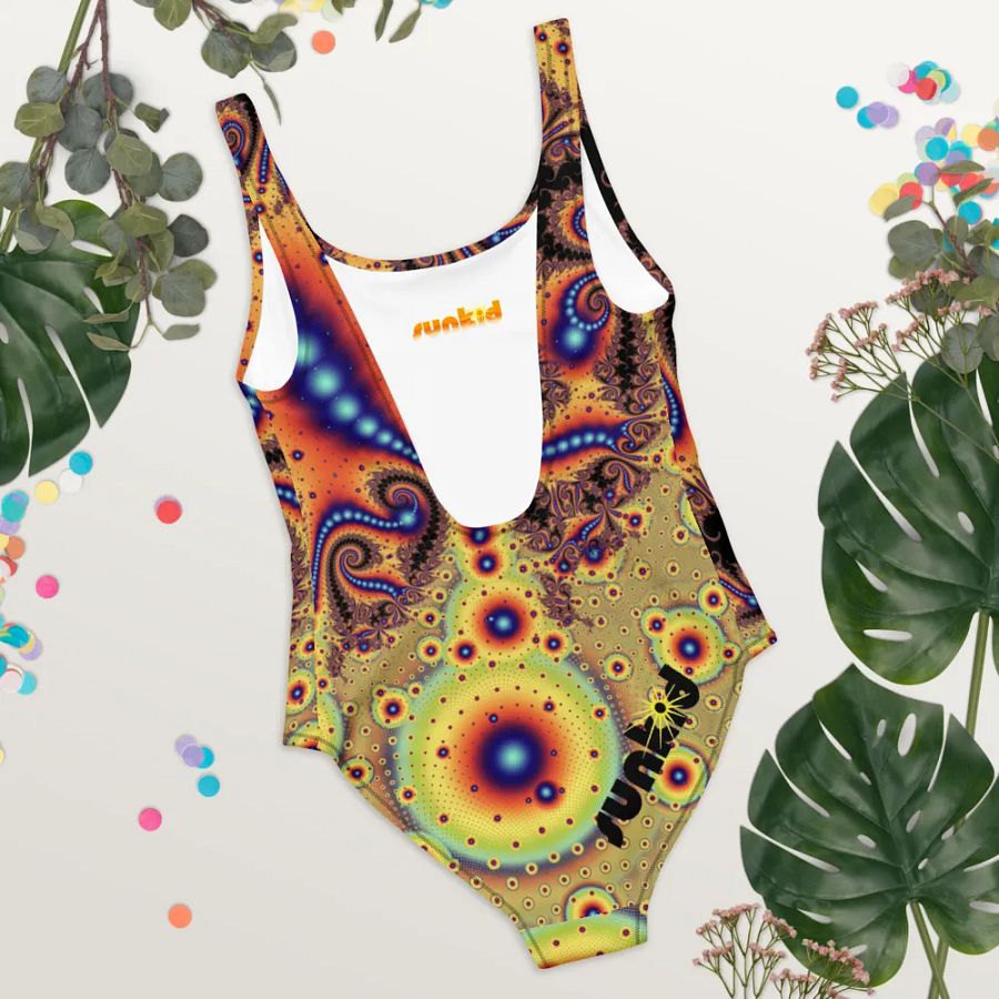 Fractal One Piece Swimsuit - Broken Necklaces product image (12)