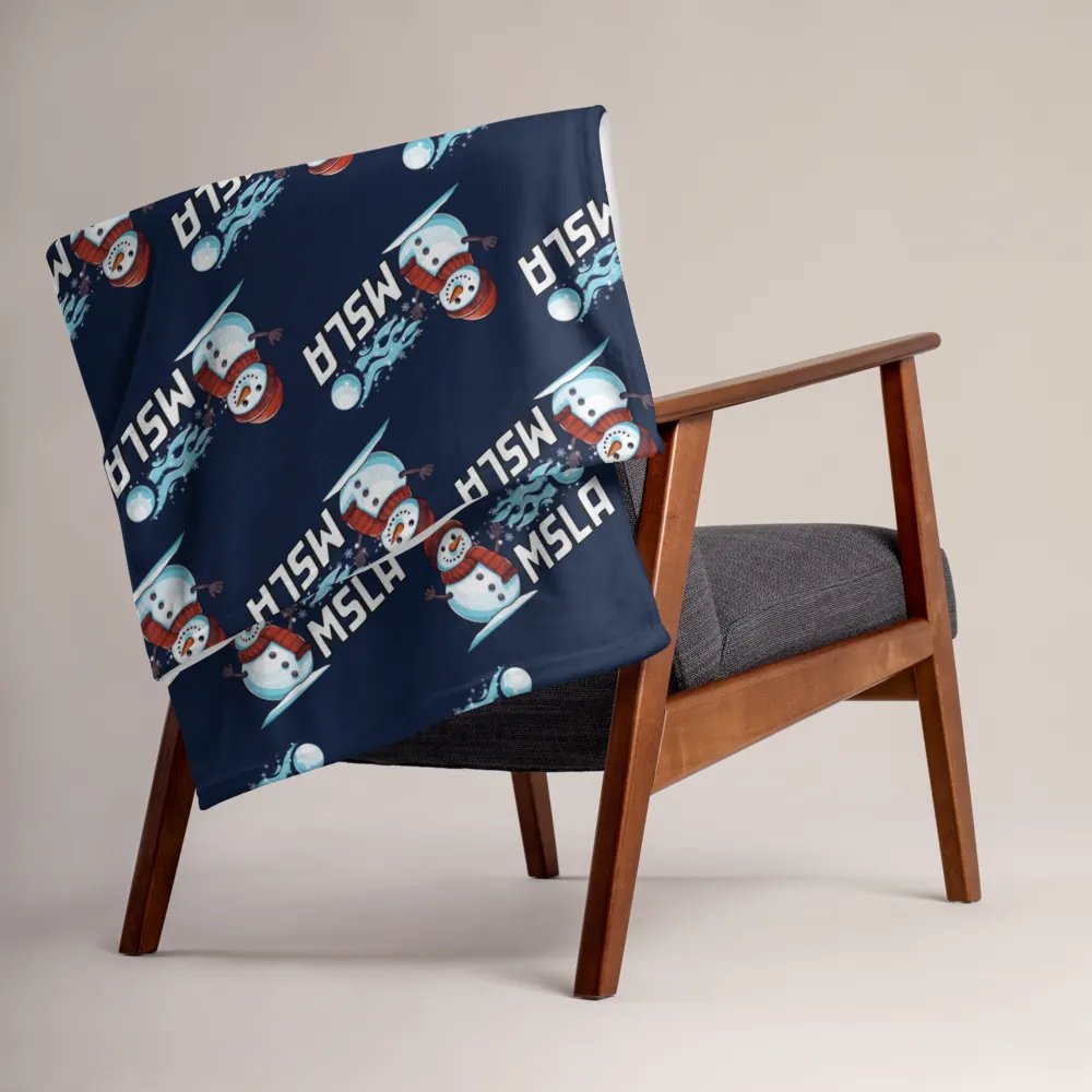 MSLA Holiday Snowman Throw Blanket product image (3)