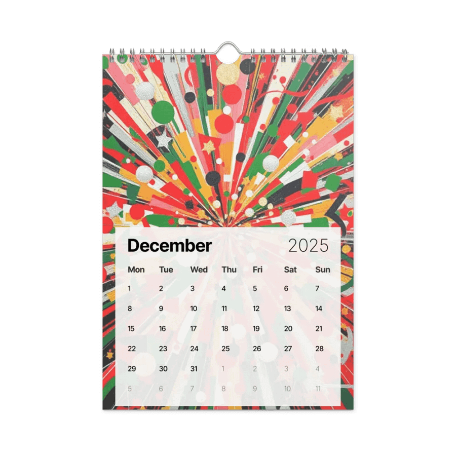 ART ABSTRACT WALL CALENDAR 2025 product image (4)