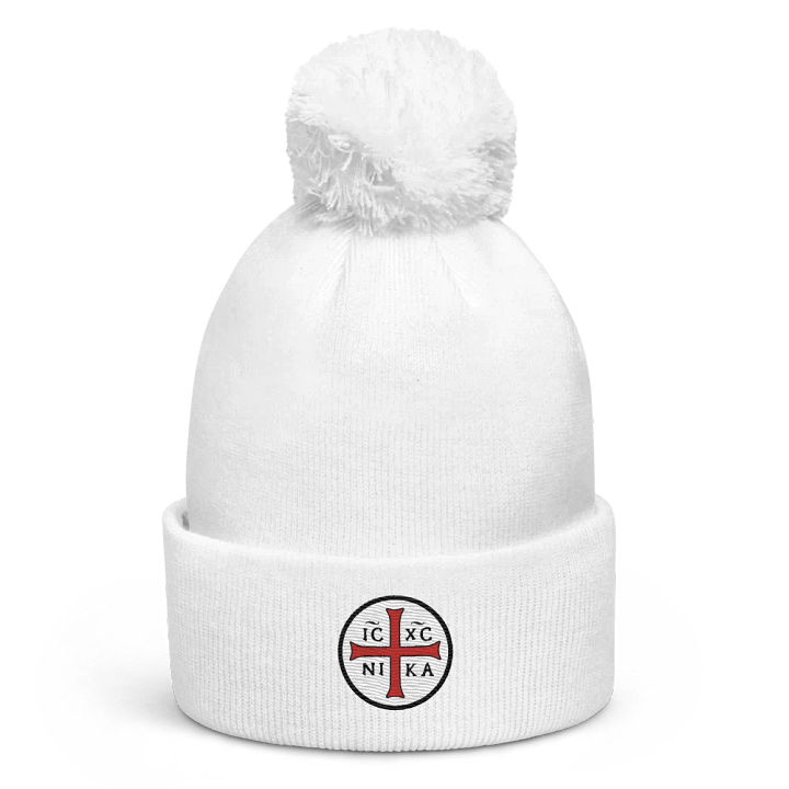 IC XC NI KA - Pom Pom Beanie (White - First Edition) product image (1)