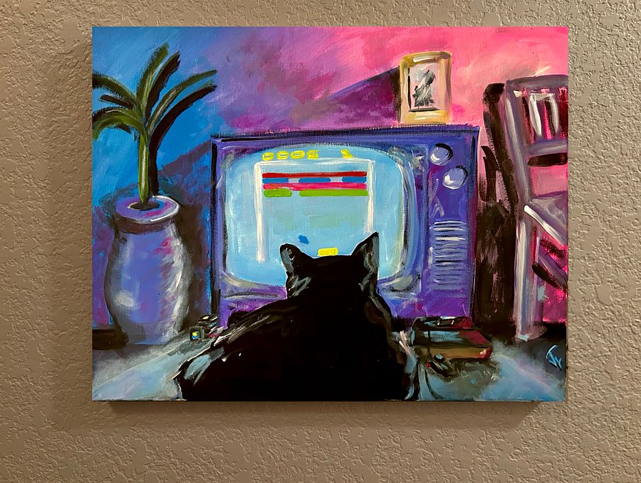 Canvas Print Gamer Cat Atari Daze product image (3)