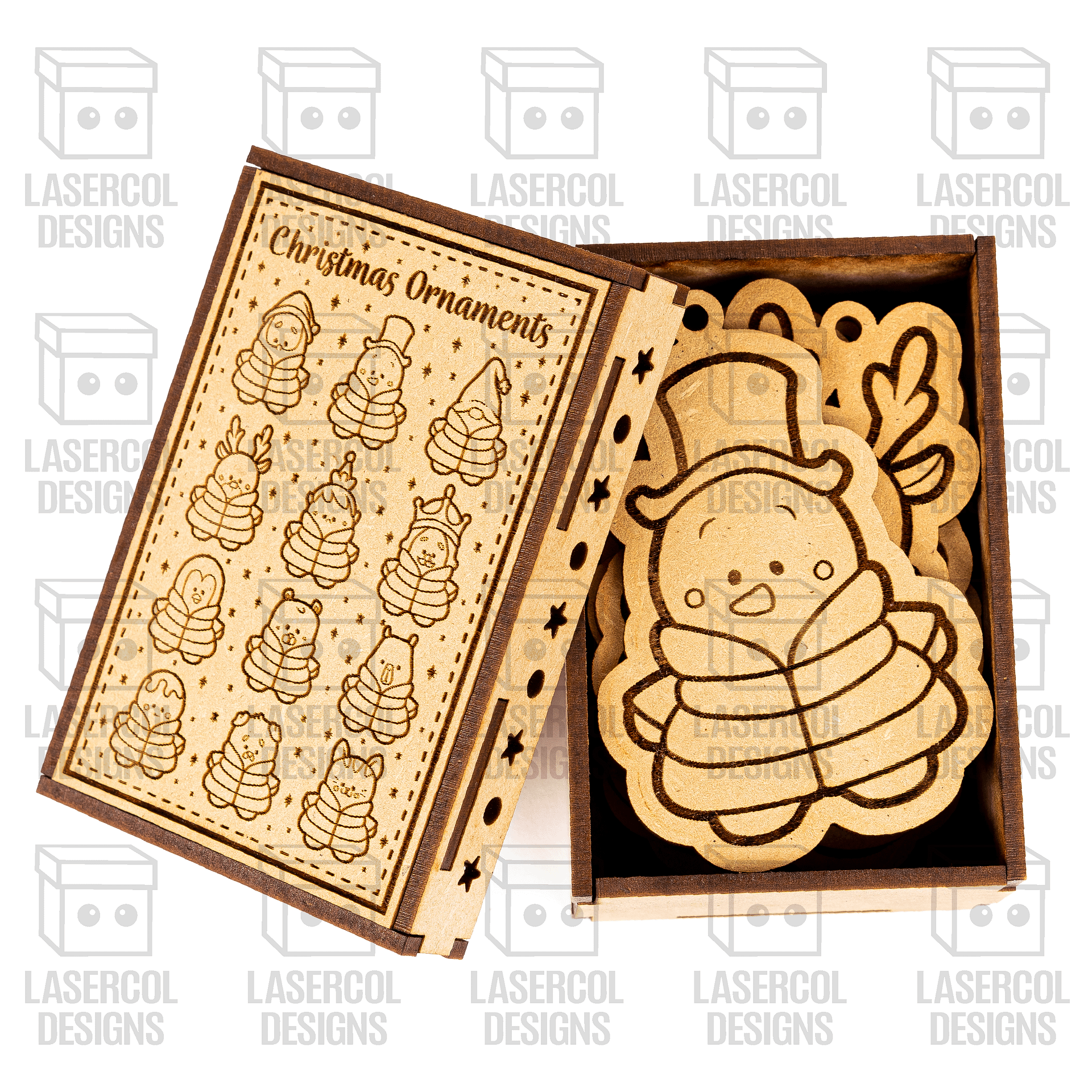 Christmas Ornaments Box - Laser Cut Files product image (3)