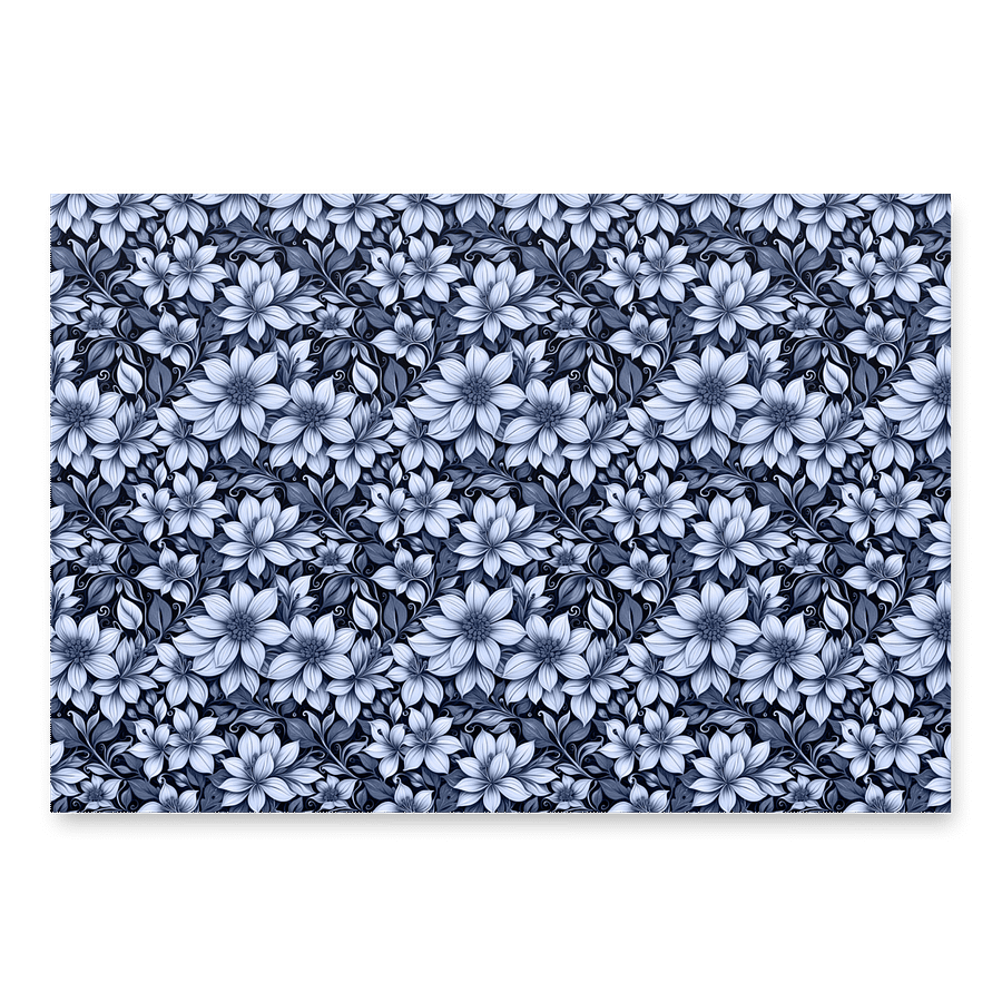 Indigo Flowers Paper Sheet product image (3)