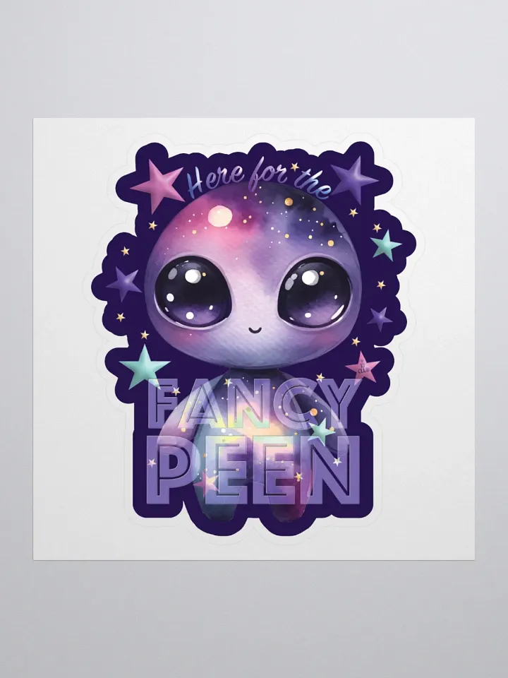Fancy Alien Sticker (Lilac) product image (1)