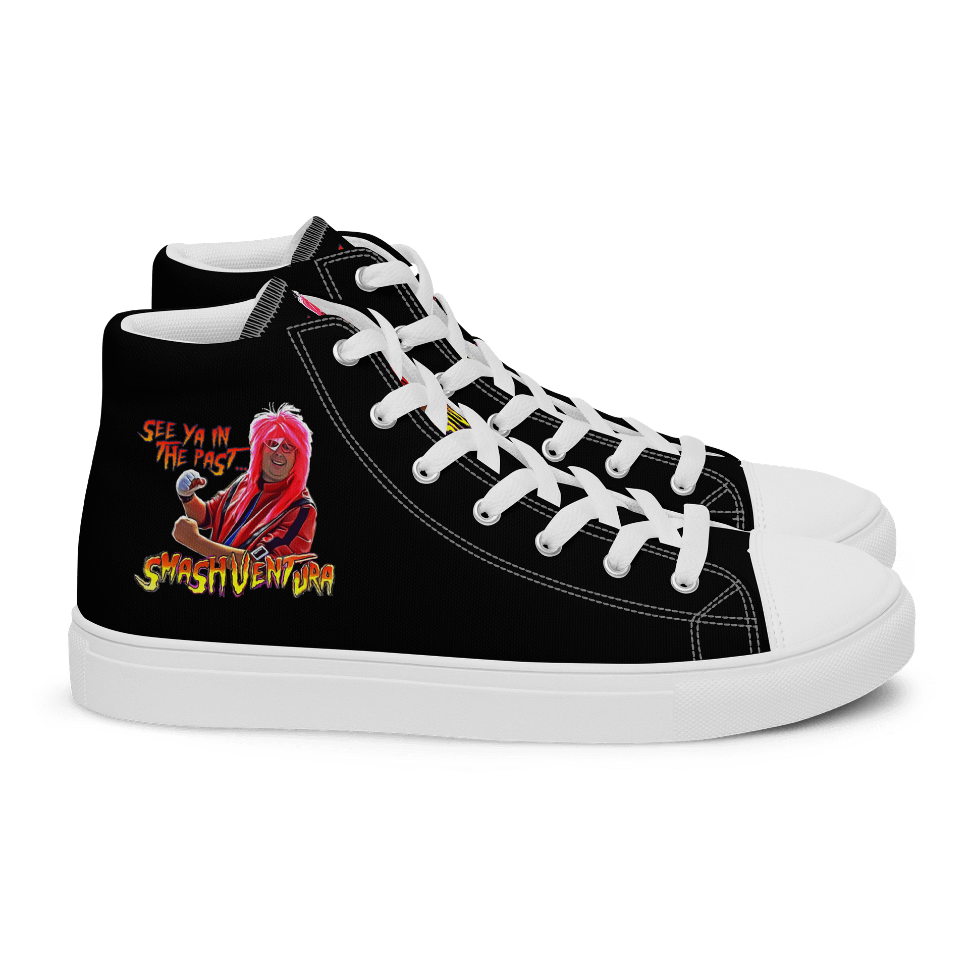 Smash Ventura's Catch Phrase - High Top Canvas Sneakers product image (2)