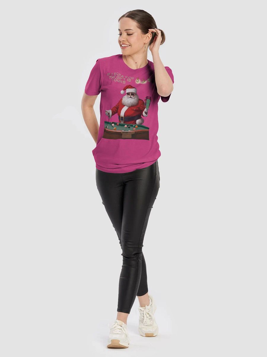 If I Scratch The Gift Is Yours - Pool Shark Santa T-shirt product image (58)