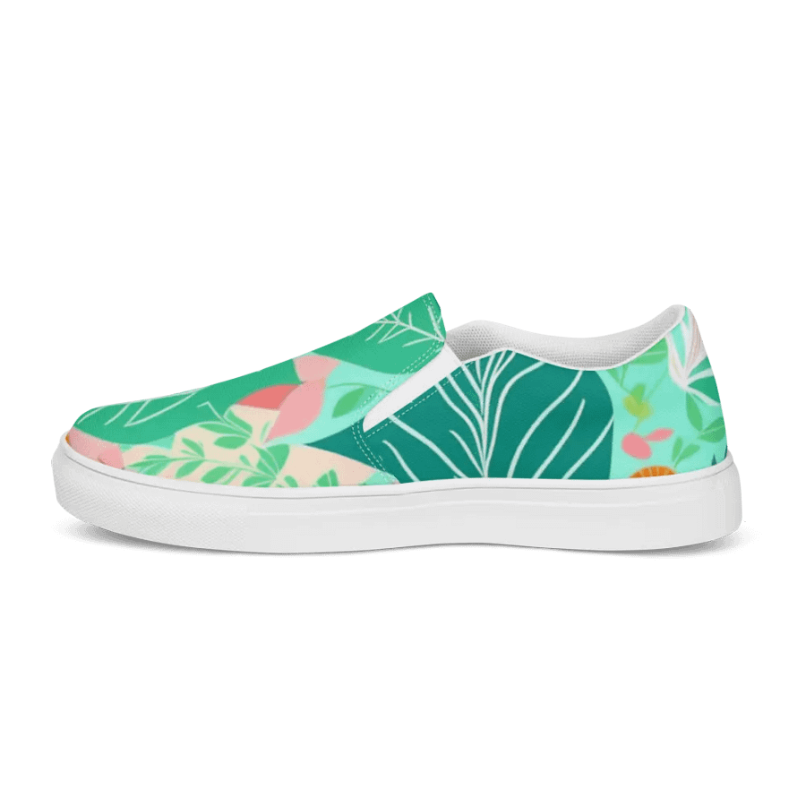 Floral Blossom-Women's Slip-On Canvas Shoes product image (6)