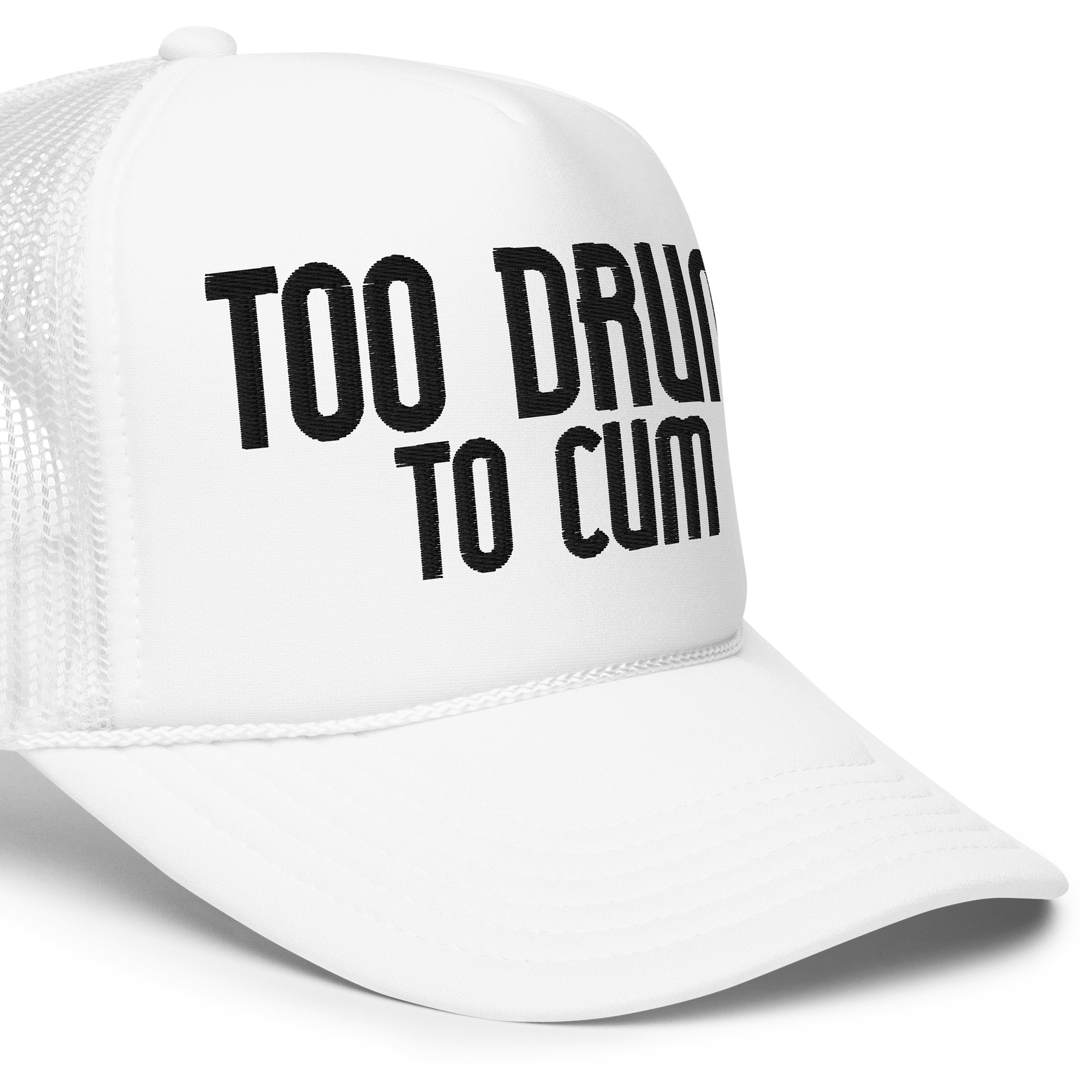TOO DRUNK Foam Trucker Hat product image (11)