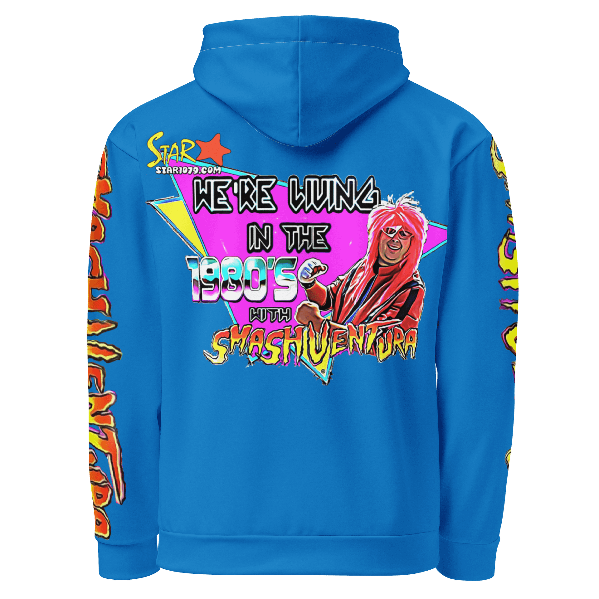 We're Living In The 1980's with Smash Ventura Revival Unisex Hoodie product image (3)