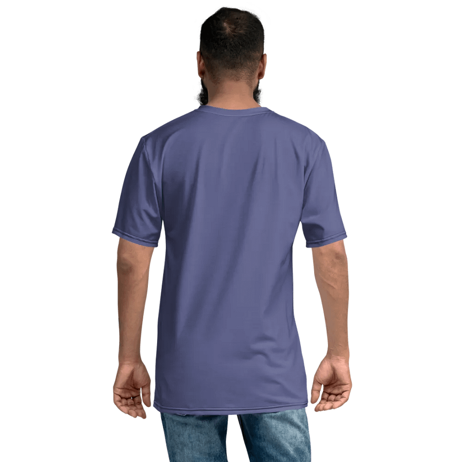 Plain Dark Purple Soft Summer Men's Crewneck Polyester Heavyweight Premium T-Shirt by Treasure Pie product image (8)