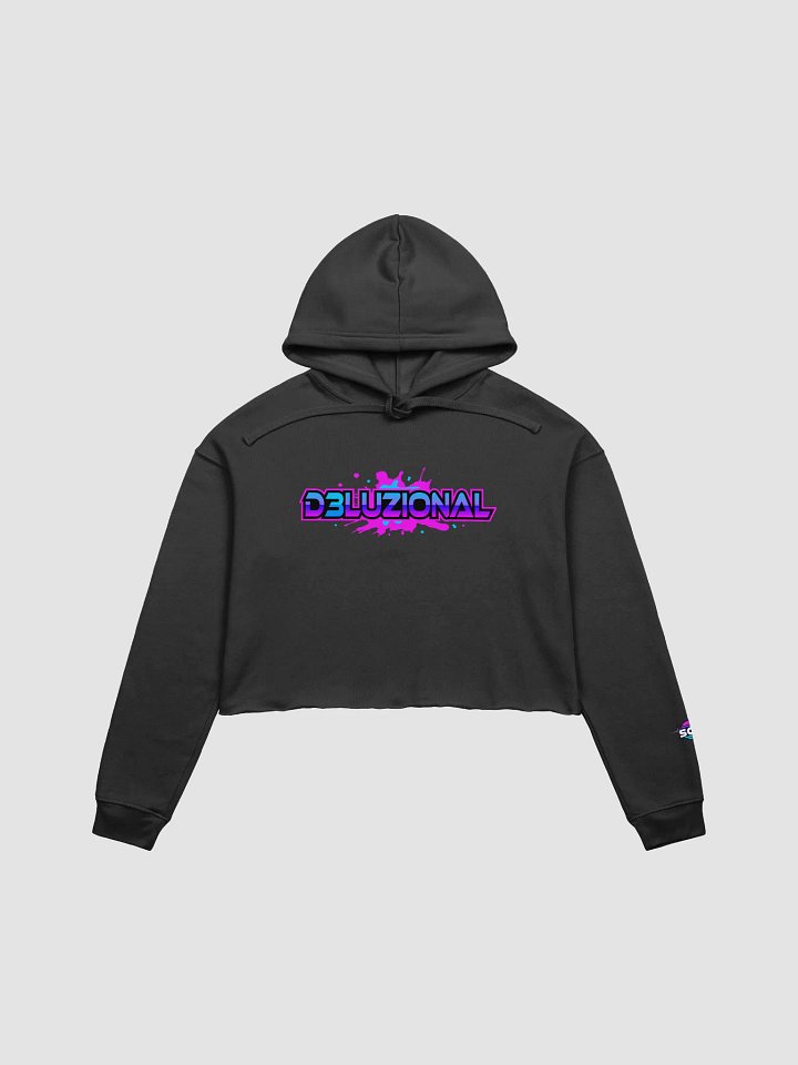 DJ D3LUZIONAL FLEECE CROP HOODIE product image (1)