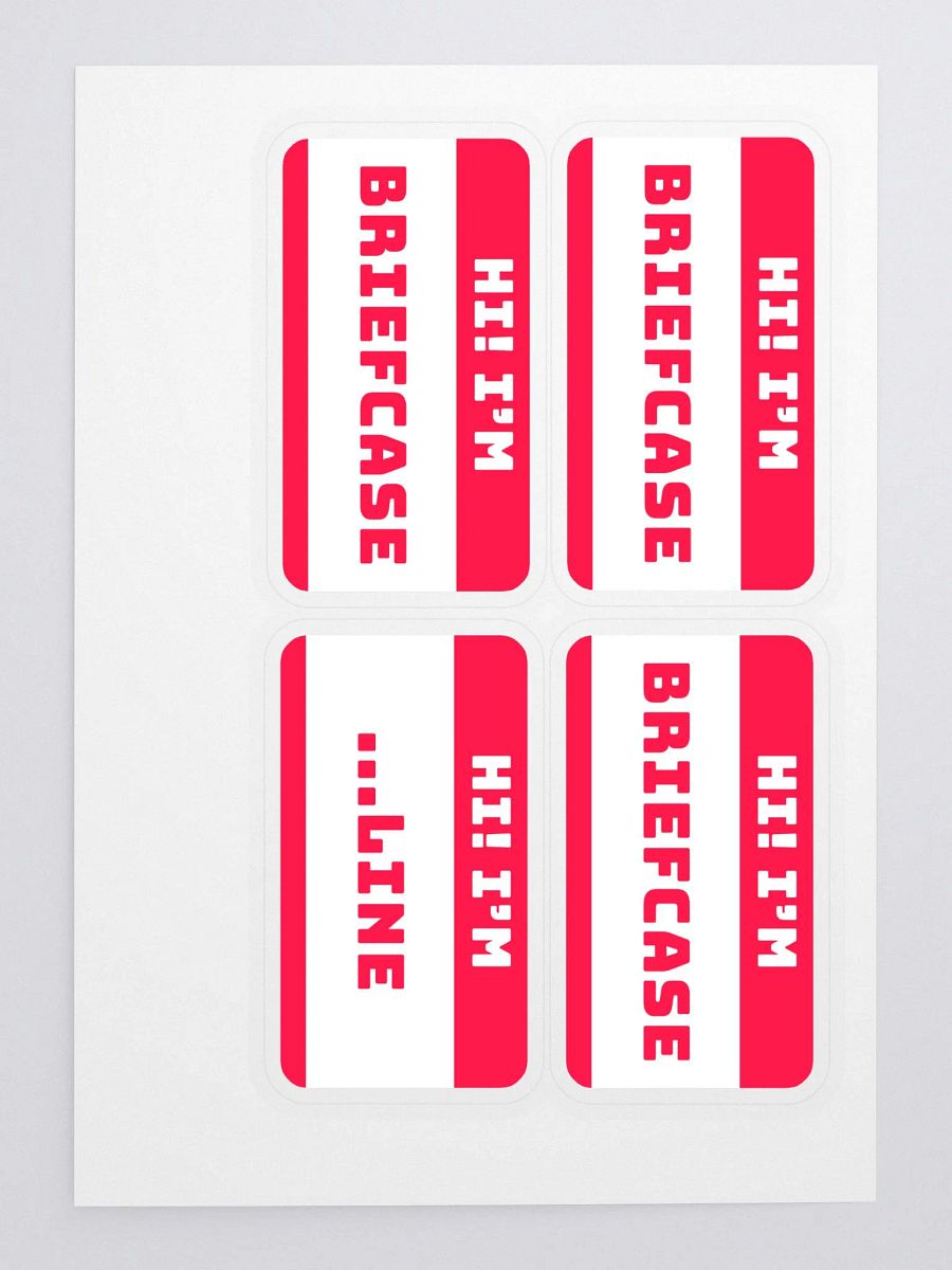 Hi I'm Briefcase Sticker Sheet product image (3)