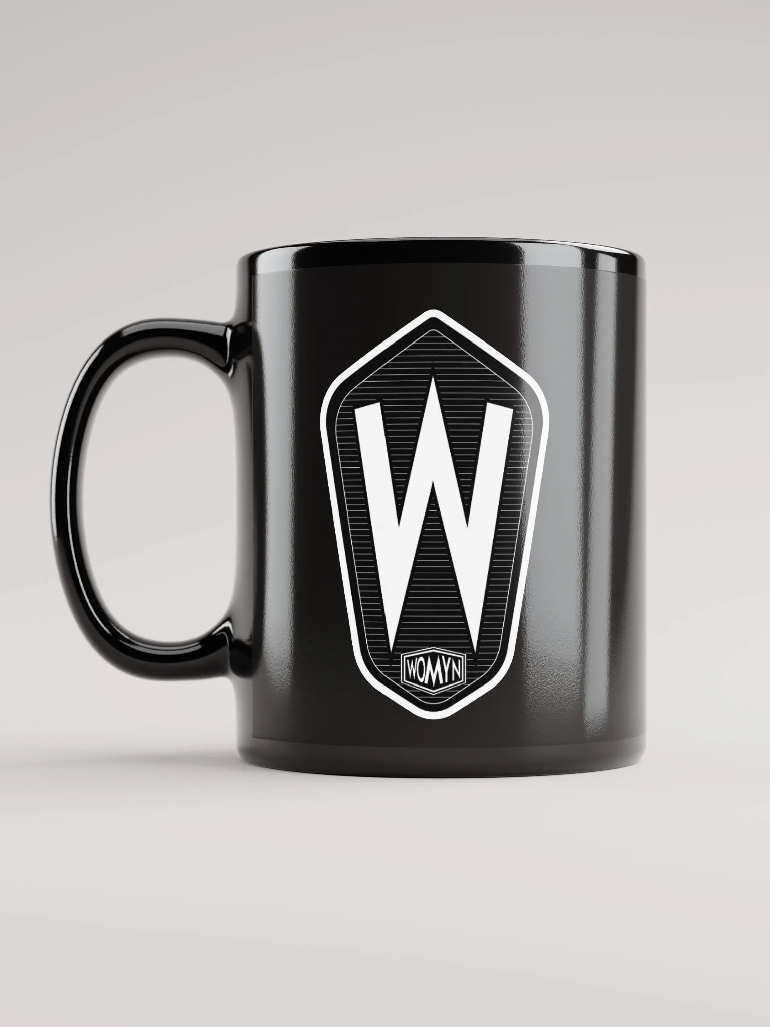 W WOMYN black mug product image (6)