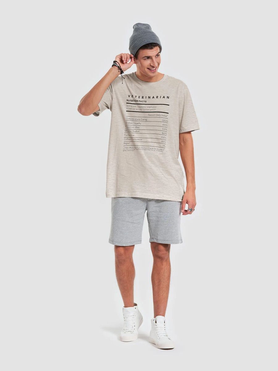 "Veterinarian Nutrition Facts" t-shirt (light background) product image (5)