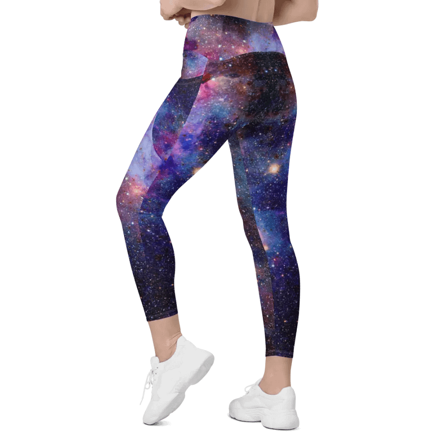 Leggings mit Allover-Print und Taschen, Galaxy1 product image (12)