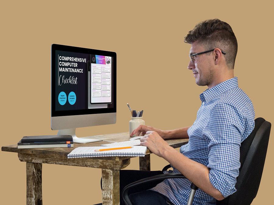Computer Maintenance Checklist Digital Fillable PDF Download Instantly Printable product image (3)