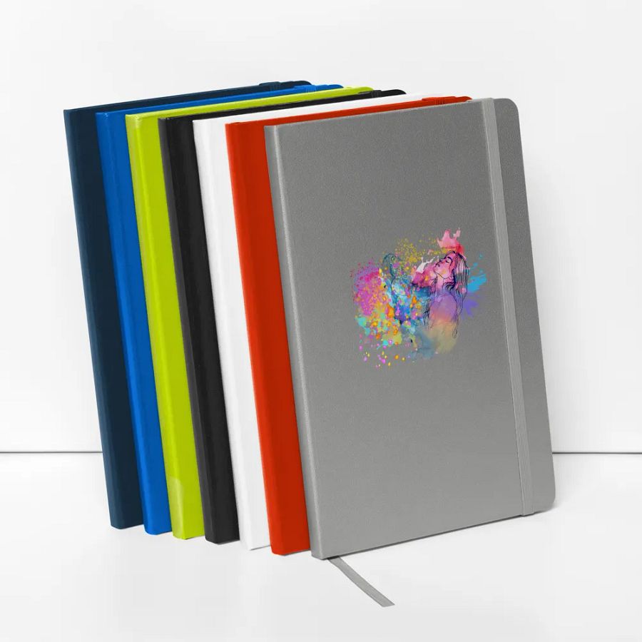 Vibrant Splatter Sisters Hardcover Notebook for arty friends moms daughters product image (2)