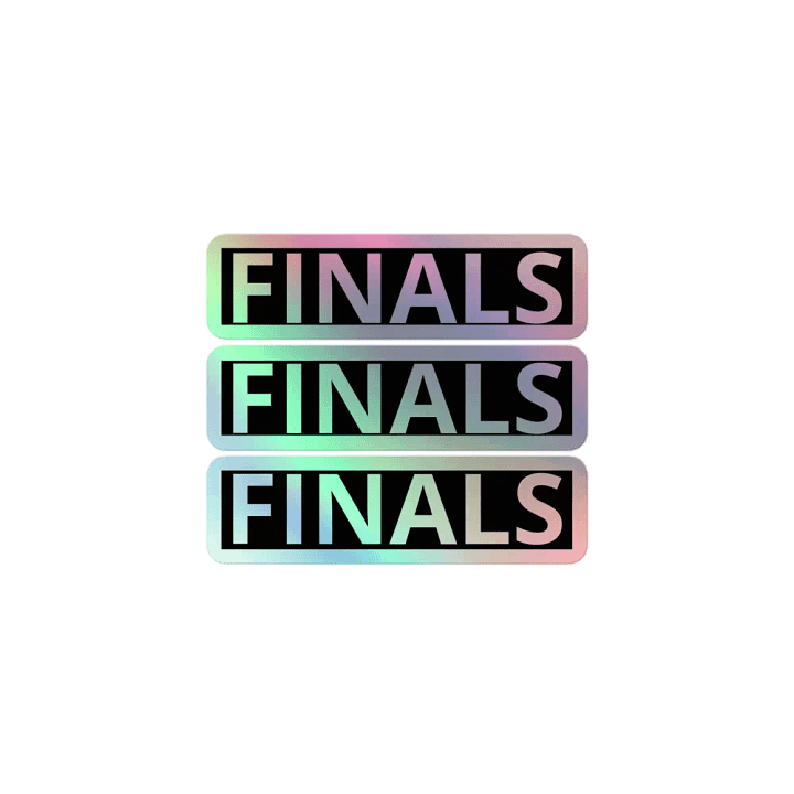 Finals BLOCK logo stickers 3 pack! product image (1)