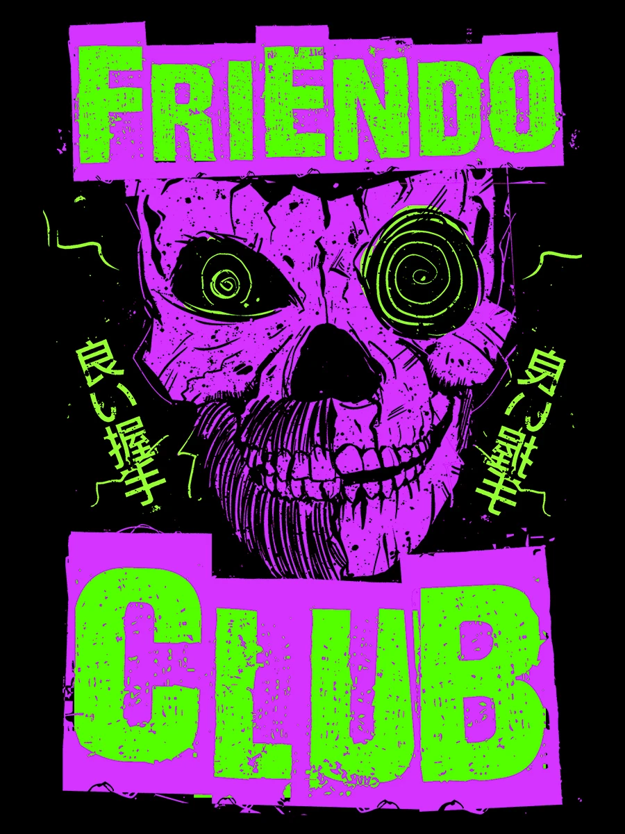Friendo Club Purple/Green T-Shirt product image (2)