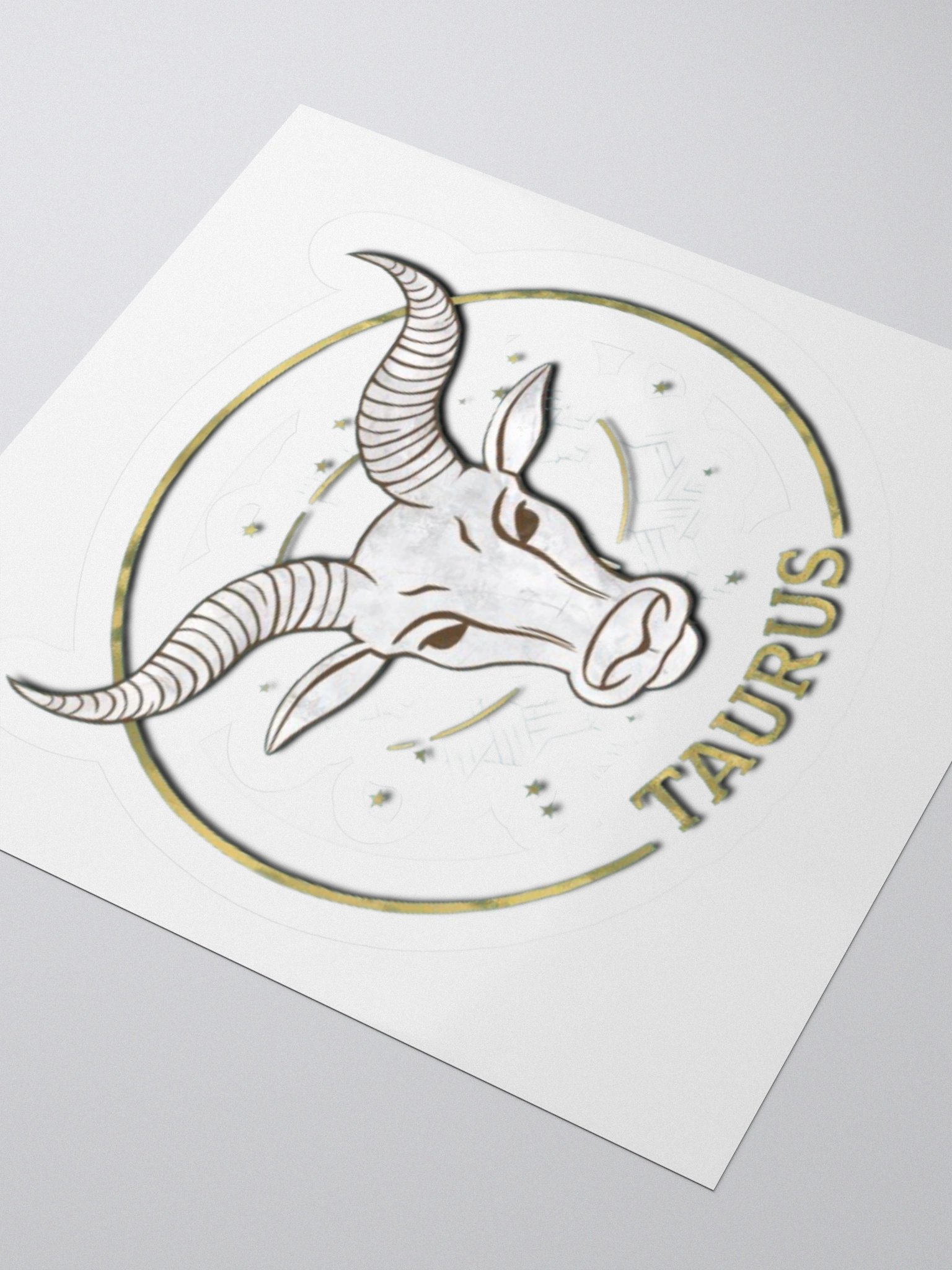 Taurus Zodiac Sticker - Exclusive Bull Design | TDS Music product image (8)