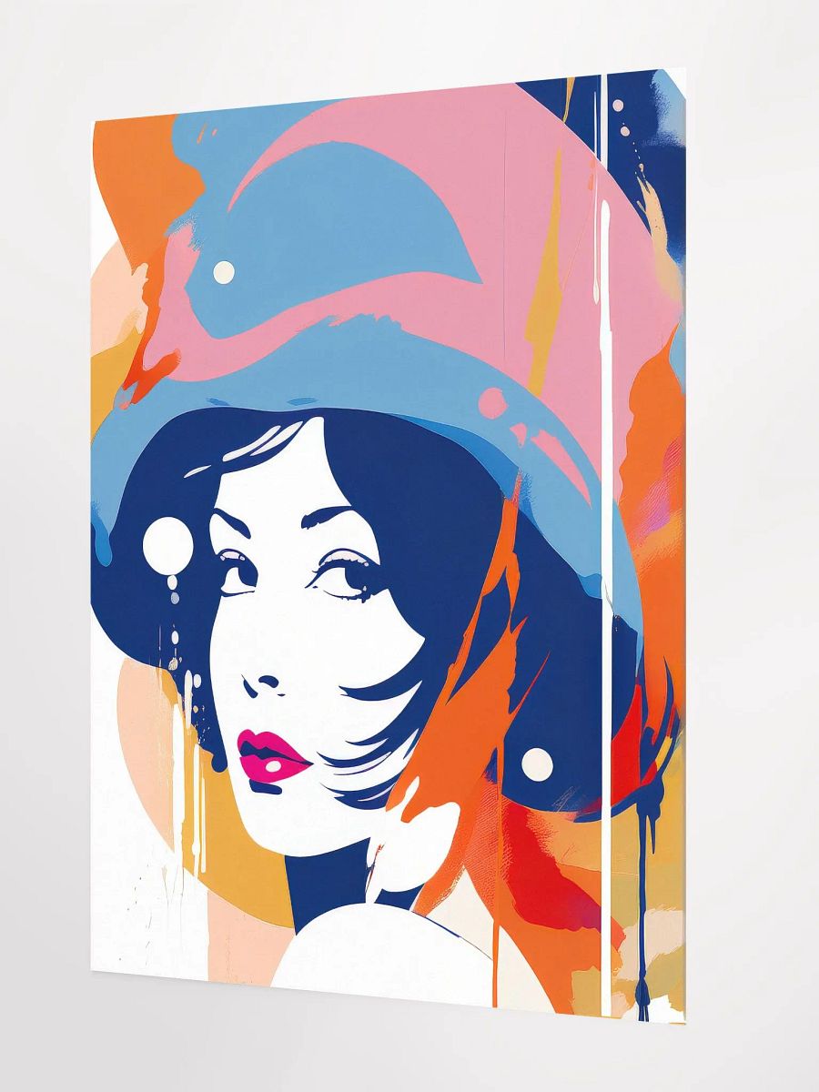 Abstract Woman v7 - Vintage Style Poster - Girly - Medium Size 18x24 Inches product image (2)
