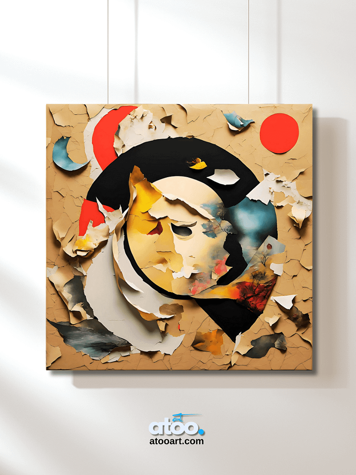 Paper Collection | Between Reality and Imagination-2 | Canvas Art Painting product image (2)