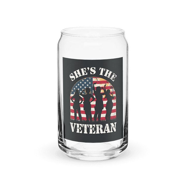 She’s The Veteran Can-Shaped Glass product image (2)