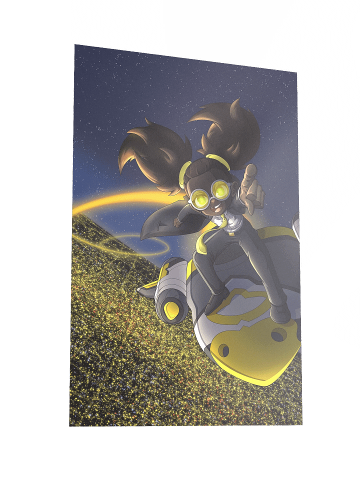 (12" x 18") Night Sky Luna Print product image (2)
