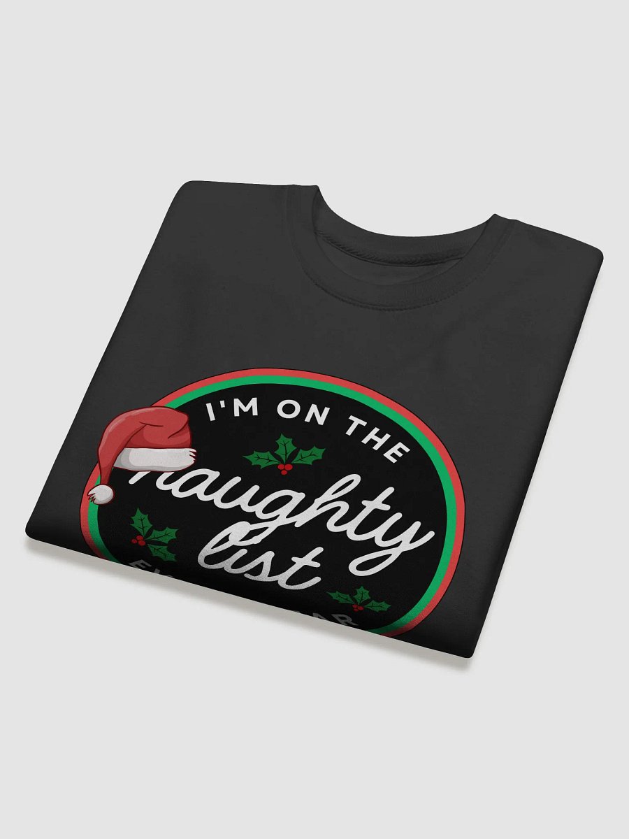 Naughty List Santa Hat Sweatshirt product image (4)